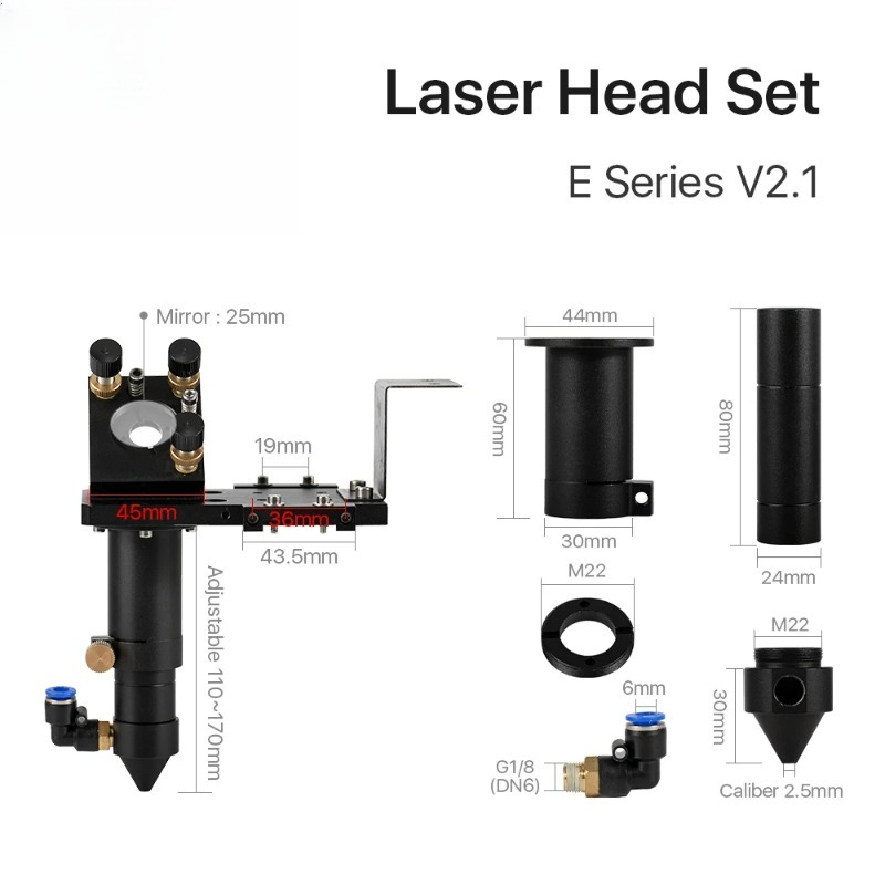 Co2 Laser Mirror - Cloudray E Series CO2 Head Set