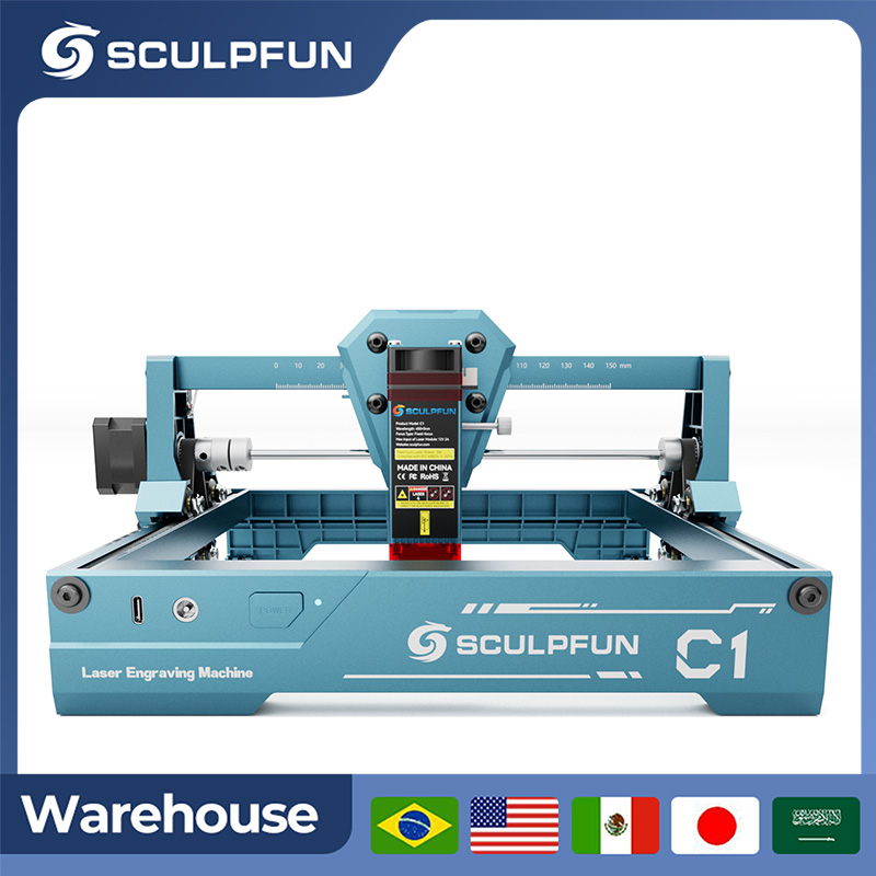 Industrial Laser Engraver - Sculpfun 3W C1 Mini Laser Engraver