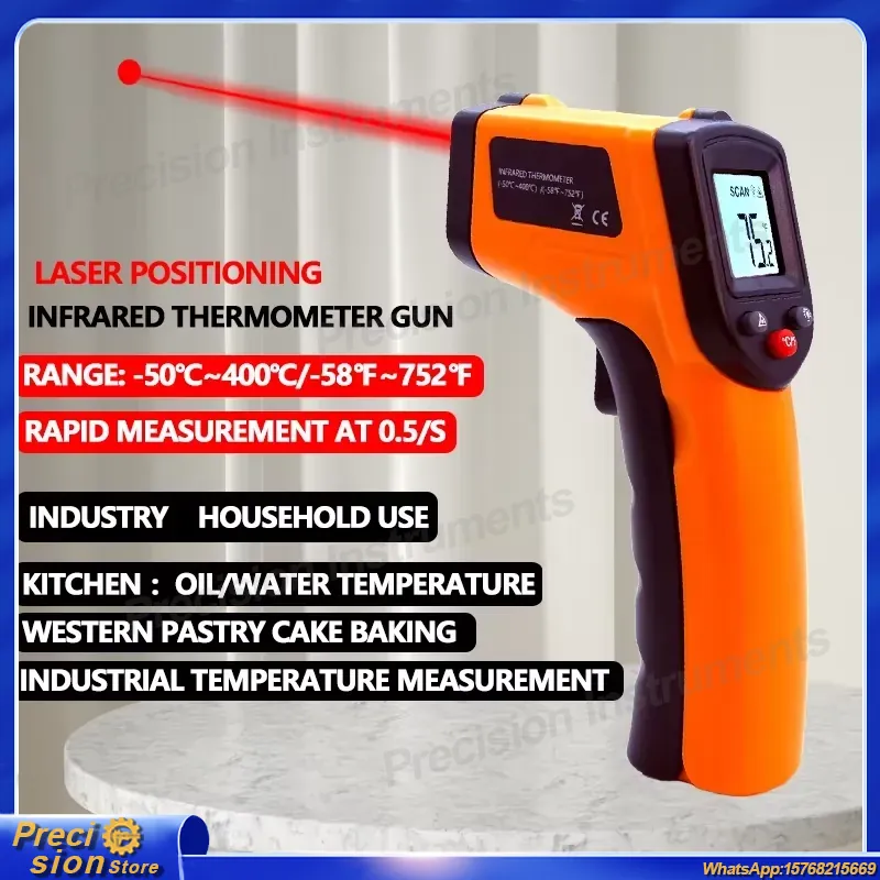Industrial Laser Temperature - Infrared Thermometer Gun Non Contact Laser