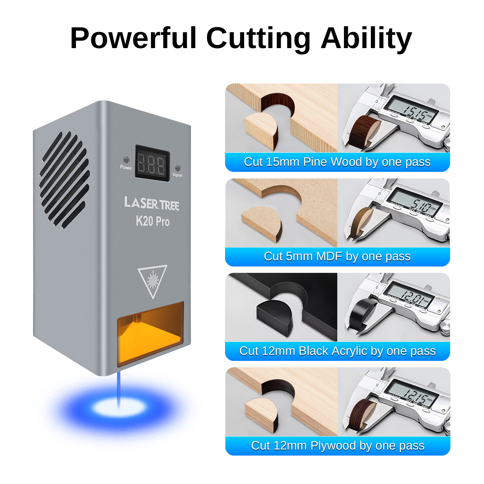 LASER TREE K20 20W Optical Pow - Industrial Laser Engraver ulasan dan harga