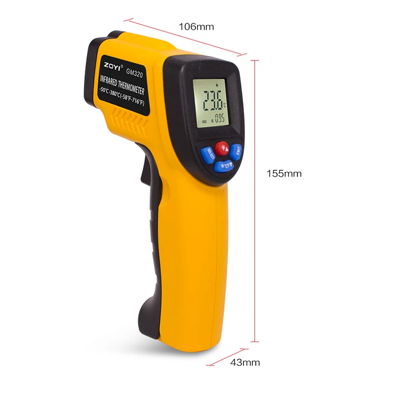 Digital Infrared Thermometer N - Industrial Laser Thermometer ulasan dan harga