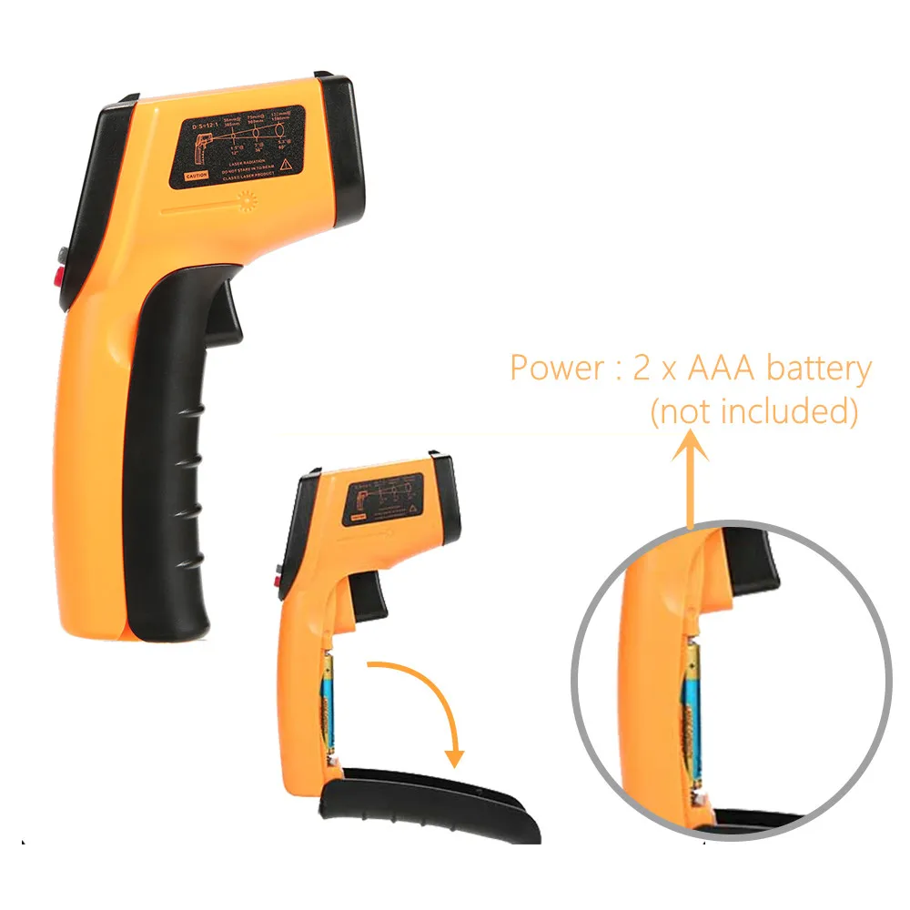 Digital Infrared Thermometer N - Industrial Laser Thermometer ulasan dan harga