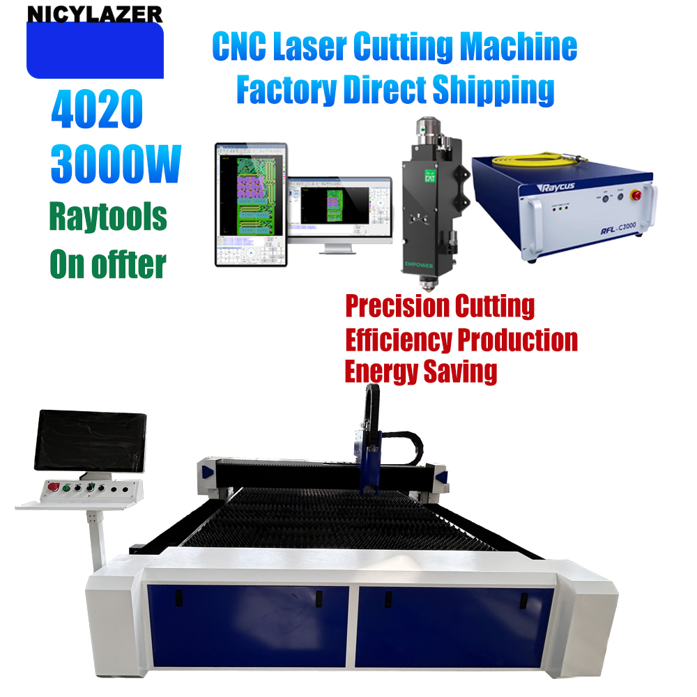 NICYLAZER CNC 3000W 4020 Fiber - Industrial Laser Cutter For Metal ulasan dan harga