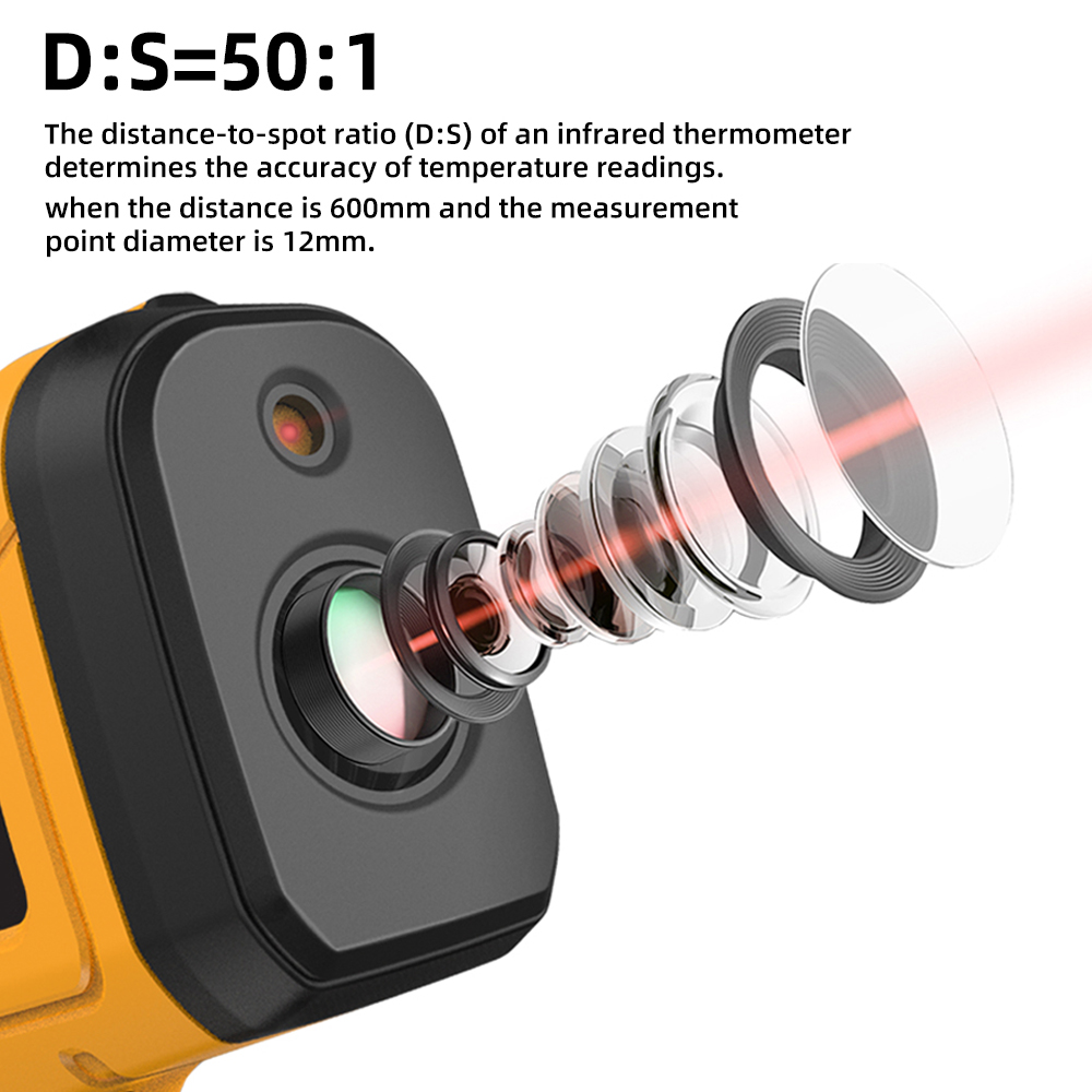 BSIDE -50~1400C Infrared Therm - Industrial Laser Temperature ulasan dan harga