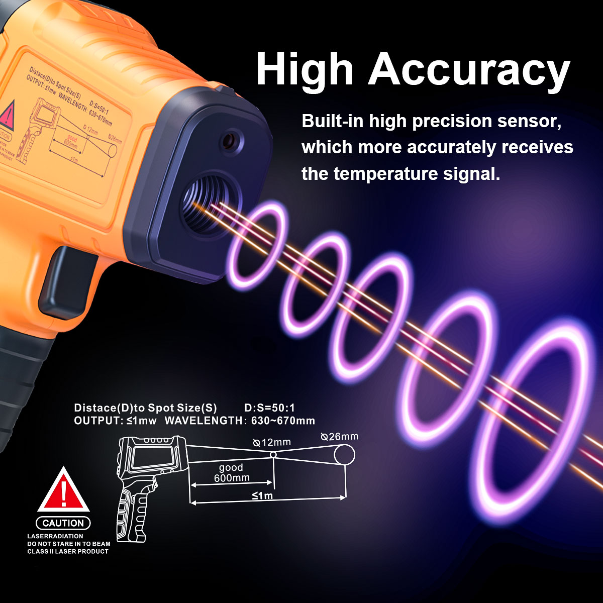 DT1000 DT1600 Infrared Thermom - Industrial Laser Temperature ulasan dan harga