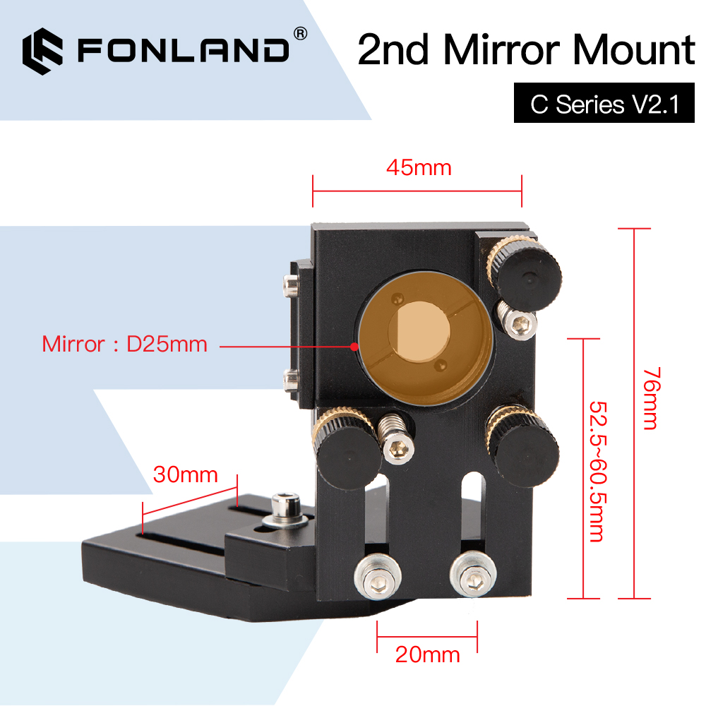 FONLAND CO2 Black Second Laser - Co2 Laser Mirror ulasan dan harga
