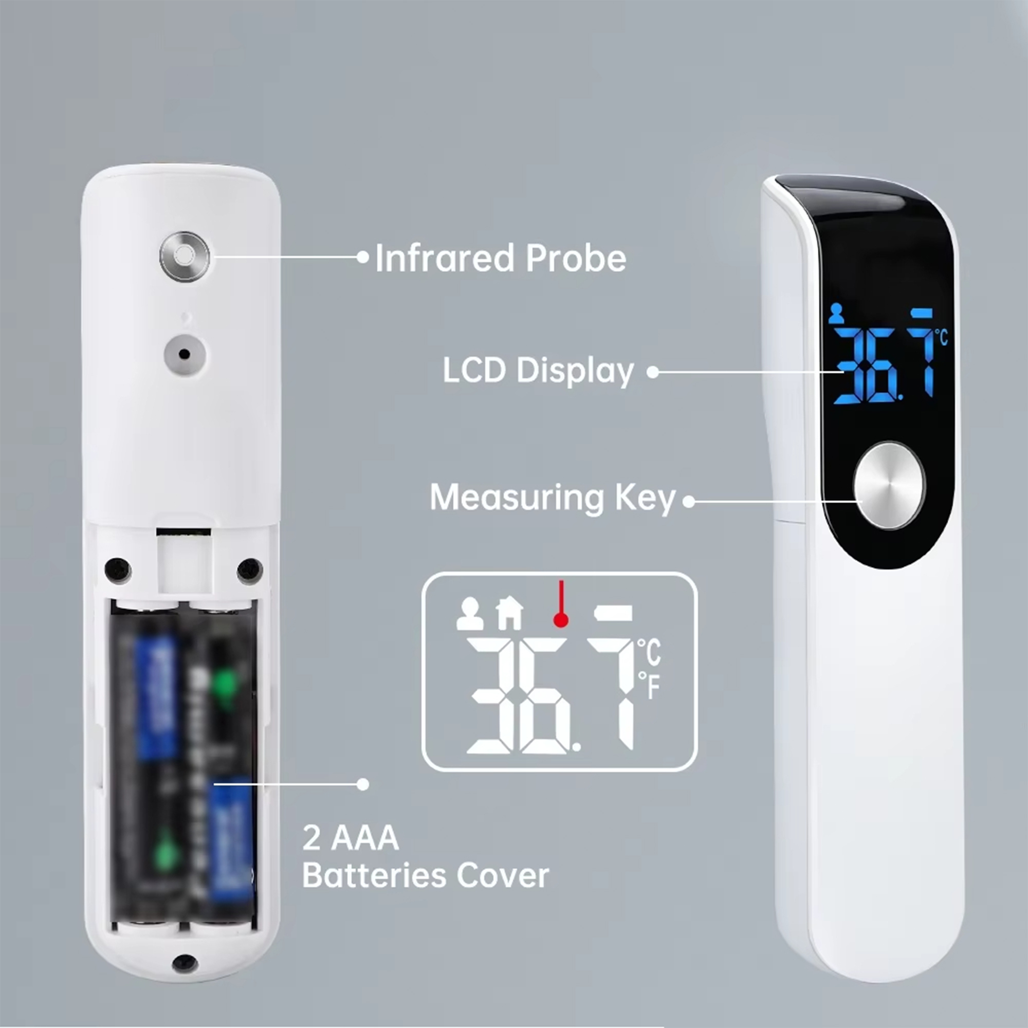 Infrared Fever Thermometer Med - Industrial Laser Temperature ulasan dan harga