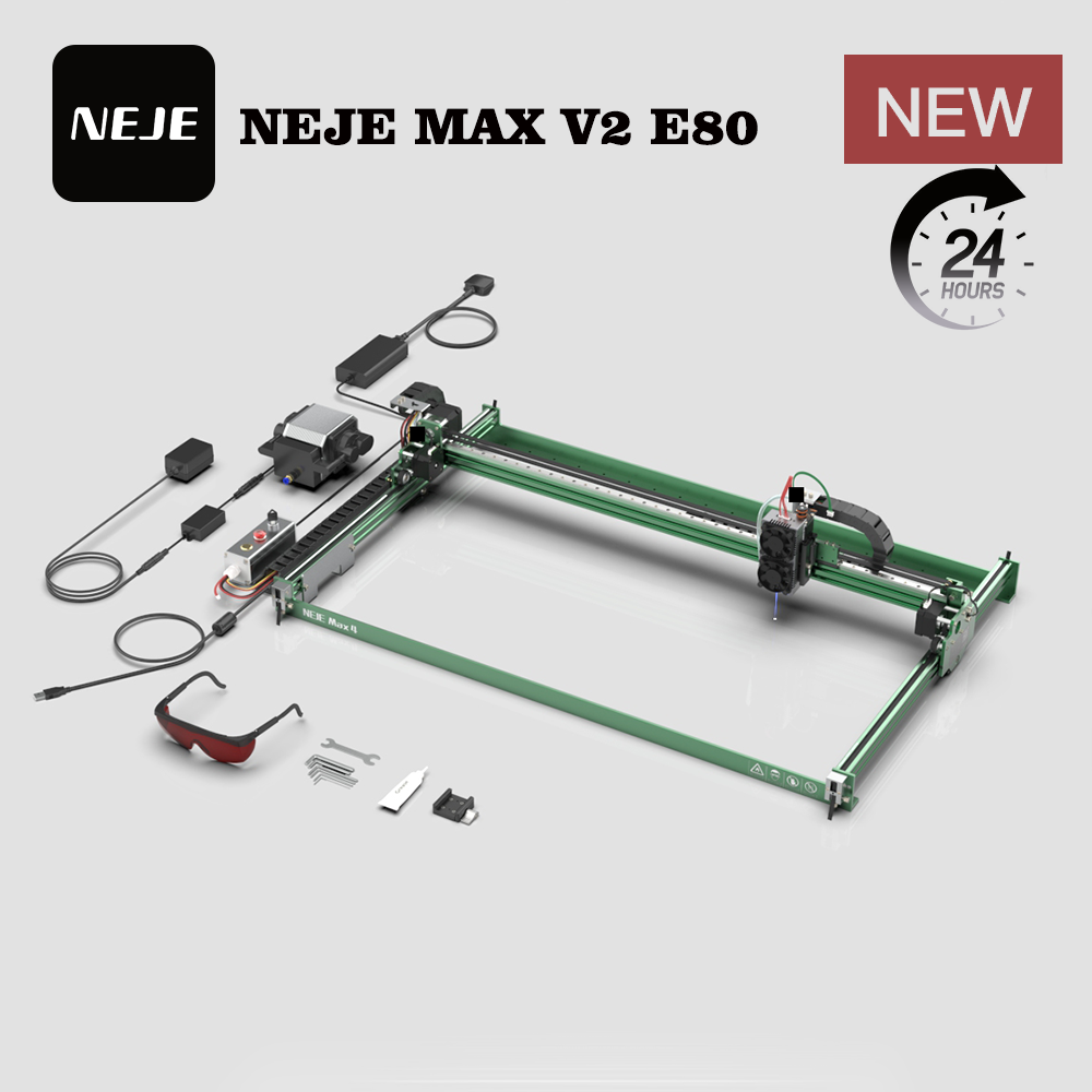 NEJE MAX V2 E80 80W 455nm Lase - Industrial Laser Engraver ulasan dan harga