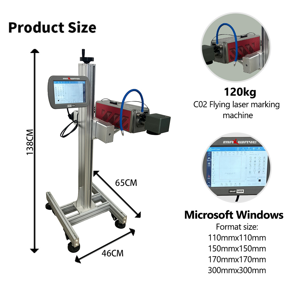 Versatile CO2 Flying Laser Mar - Industrial Laser Printing Machine ulasan dan harga