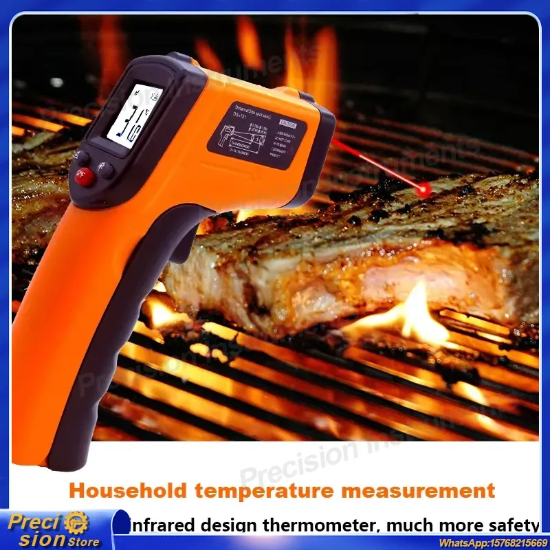 Infrared Thermometer Gun Non C - Industrial Laser Temperature ulasan dan harga
